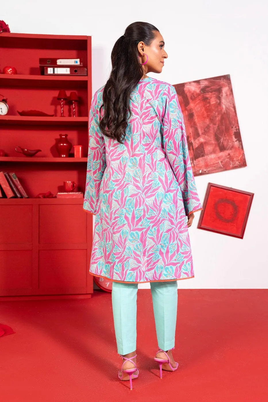 1 Pc Printed Lawn Shirt