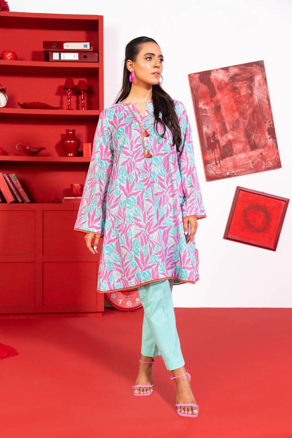 1 Pc Printed Lawn Shirt