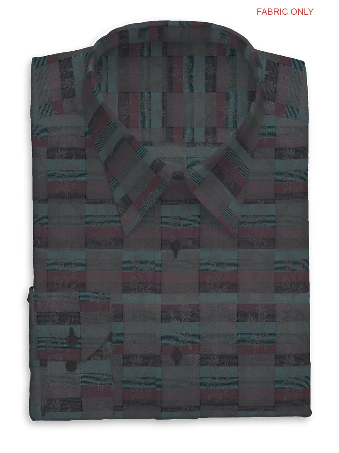 100%Cotton Printed Shirt Fabric Grey with Pink Mario Jaquard
