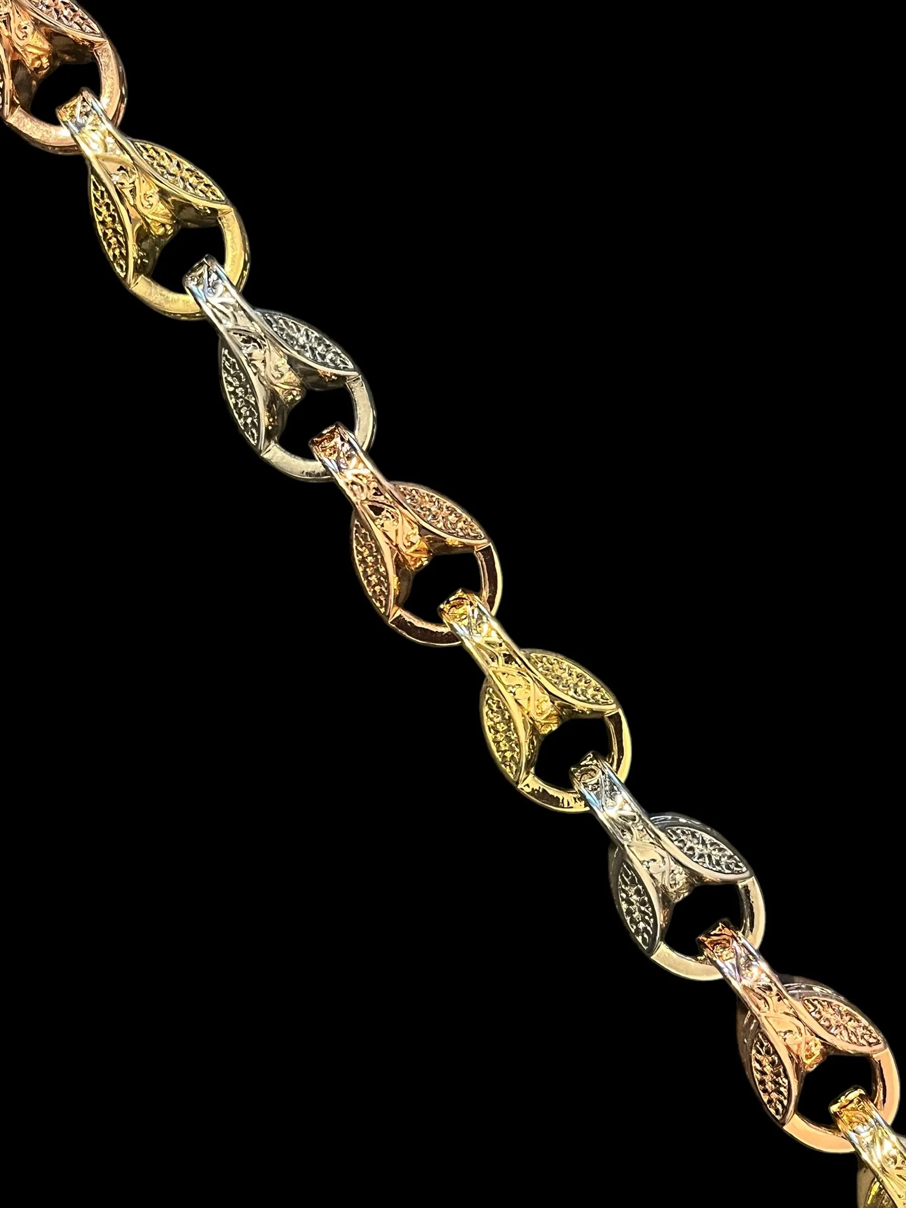 12mm Gold Filled Bonded 3 Tone Tulip Set 8/9/26 Inch