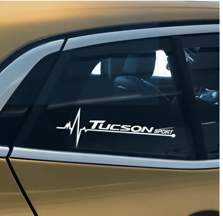 1pair car rearview mirror sticker for hyundai Tucson mirror Accessories Vinyl Decals Creative Decals Design Waterproof Auto Tuning Styling Bumper Truck Decal Vinyl car sticker