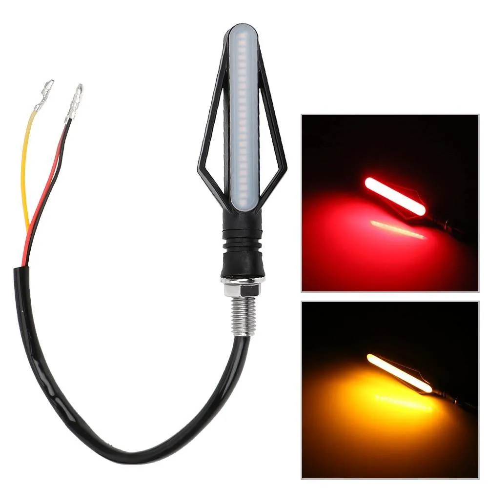 1Pcs 24 LED Motorcycle Turn Signal Indicator Tail Brake Light