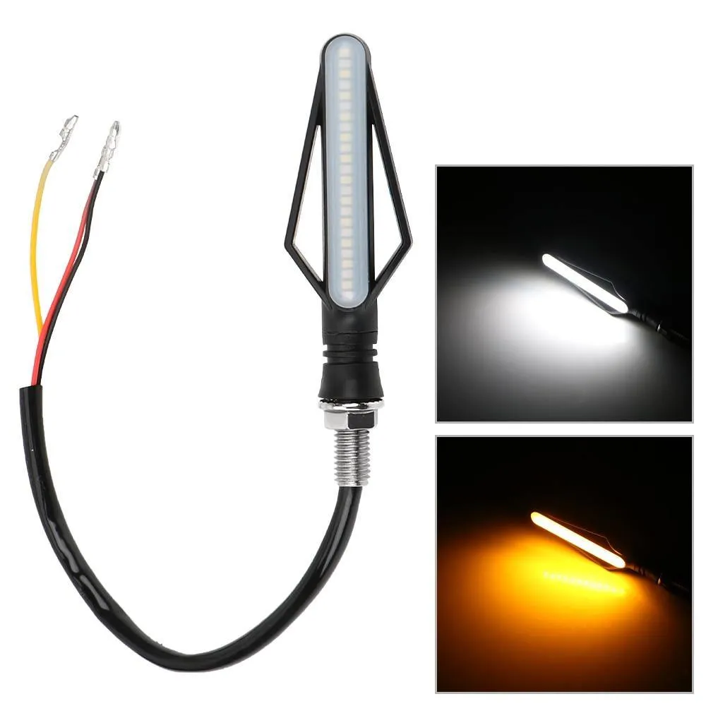 1Pcs 24 LED Motorcycle Turn Signal Indicator Tail Brake Light
