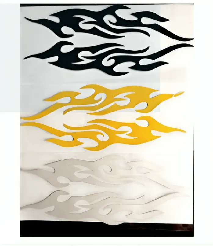 2pcs Universal Car Sticker Styling Engine Hood Motorcycle Decal Decor Mural Vinyl Covers Auto Flame Sticker Car-styling