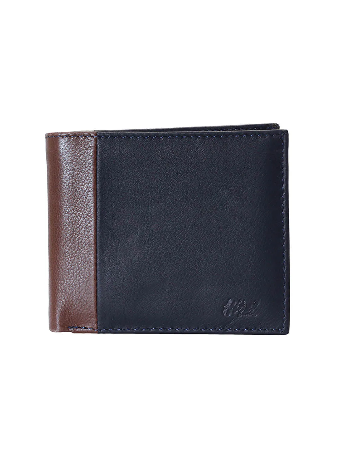 3015A BLUE BROWN LEATHER WALLETS