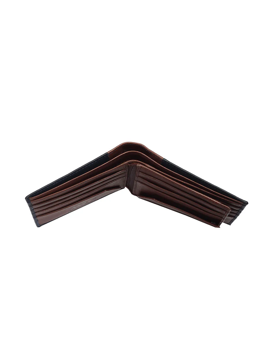 3015A BLUE BROWN LEATHER WALLETS