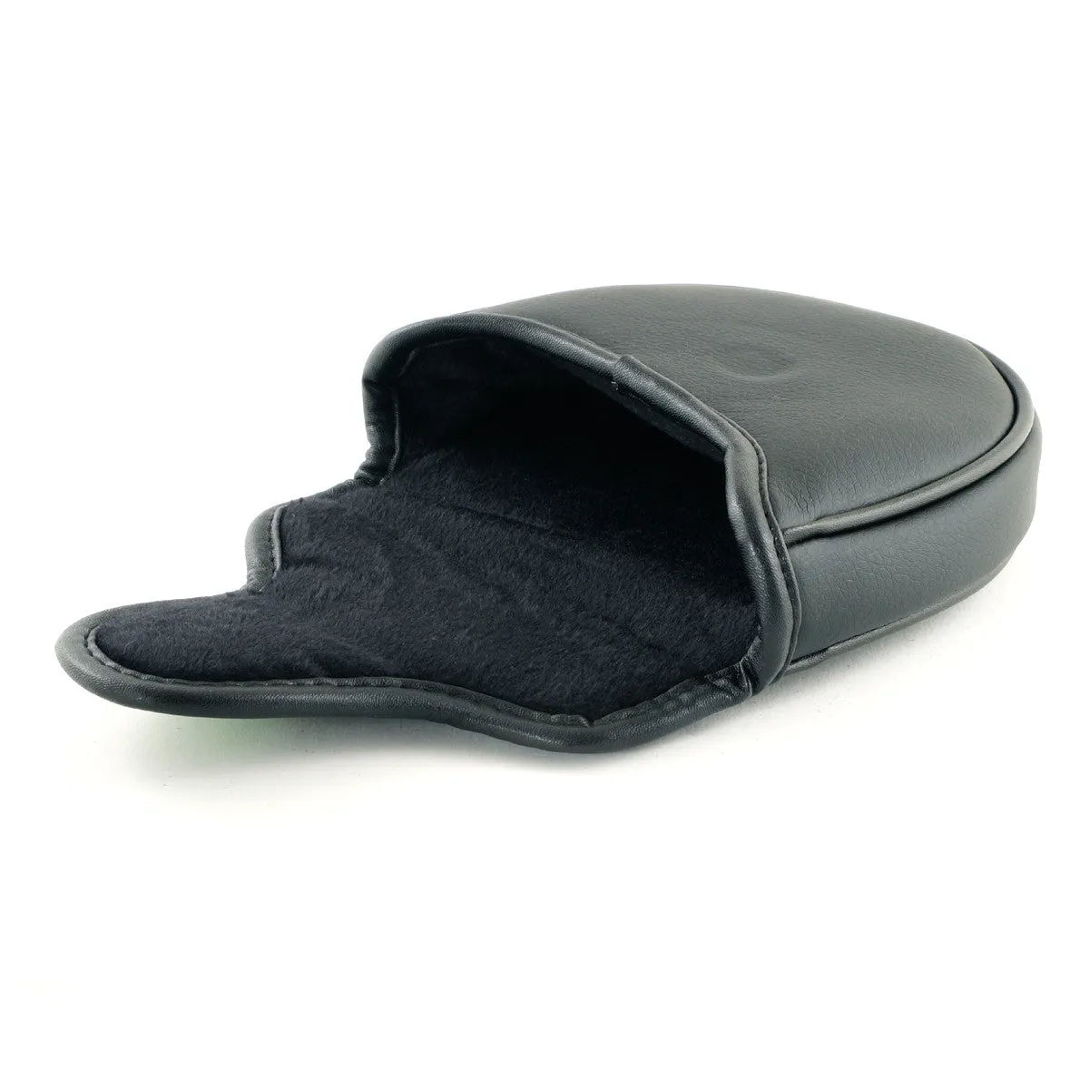 4-Leaf Clover and Horseshoe Mallet Putter Head Cover, Heel Shafted, Black