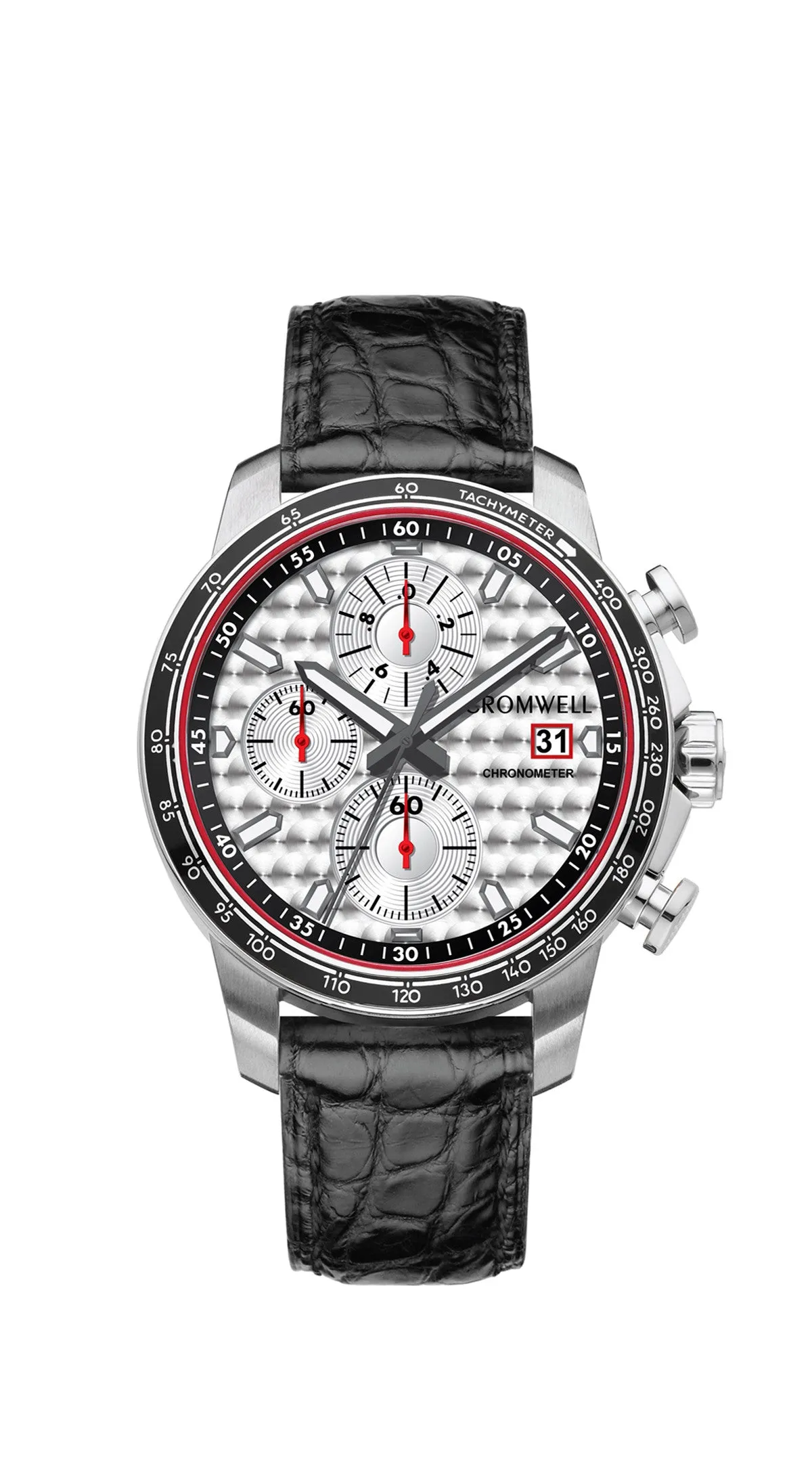 44mm "Alpine" - Silver Case, White Face Chronometer