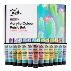 Acrylic Colour Pastel Paint Set Signature 24pc x 36ml (1.2 US fl.oz)