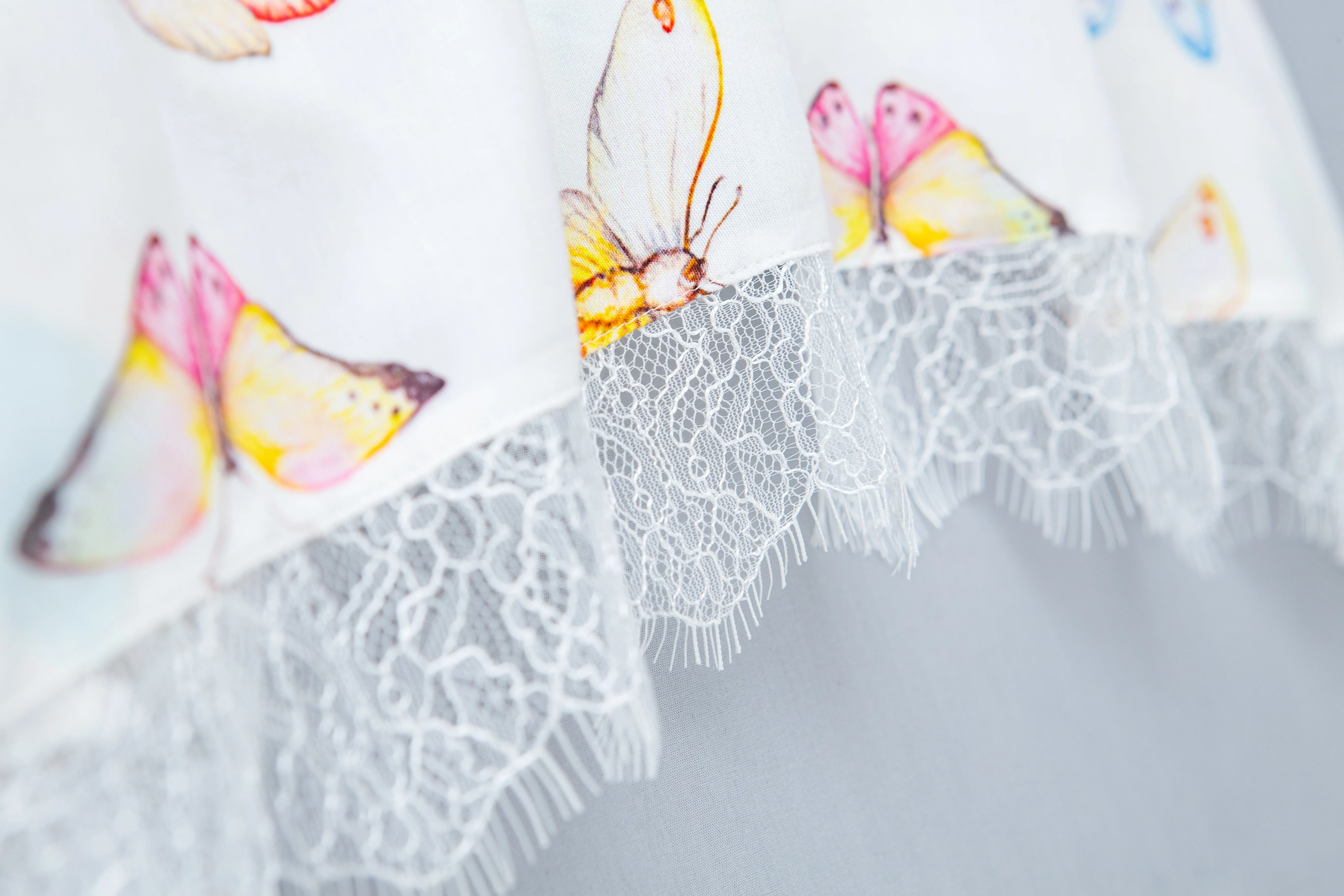 ADELIA - KIDS' PYJAMA SET WHITE BUTTERFLIES