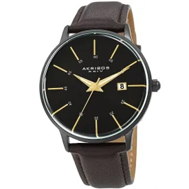 Akribos Xxiv Quartz Black Dial Men's Watch AK1104BK-S