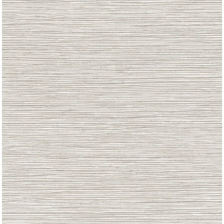 Alton Light Grey Faux Grasscloth Wallpaper  | Brewster Wallcovering