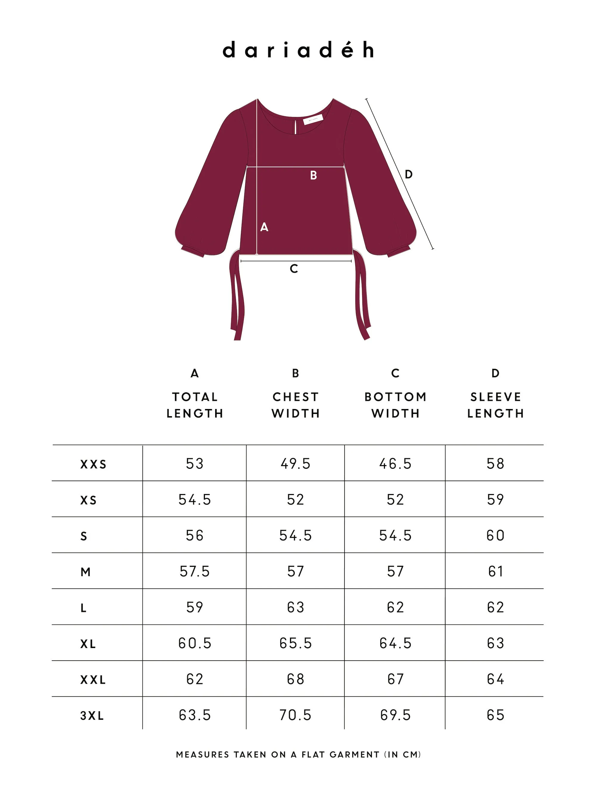 Anna Puffed Longsleeve Top Beet Red