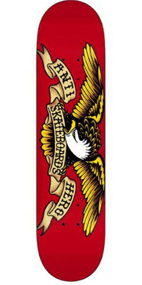 Anti-Hero Classic Eagle Mini Skateboard Deck 7.21 - Red