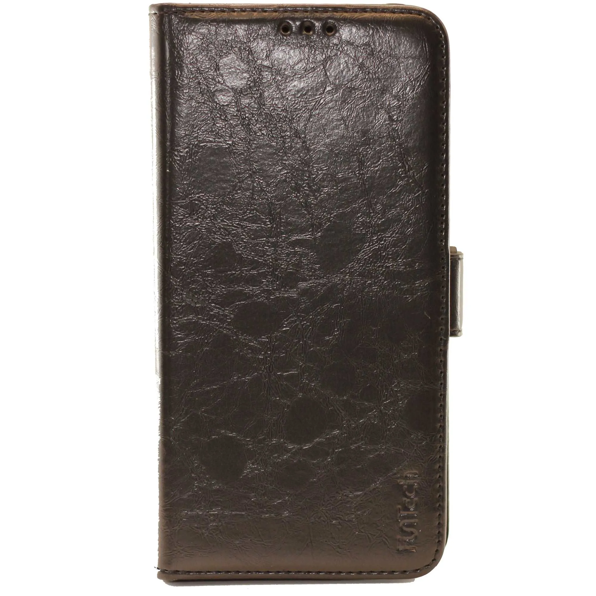 Apple iPhone XS Max Leather Wallet Case Color Black