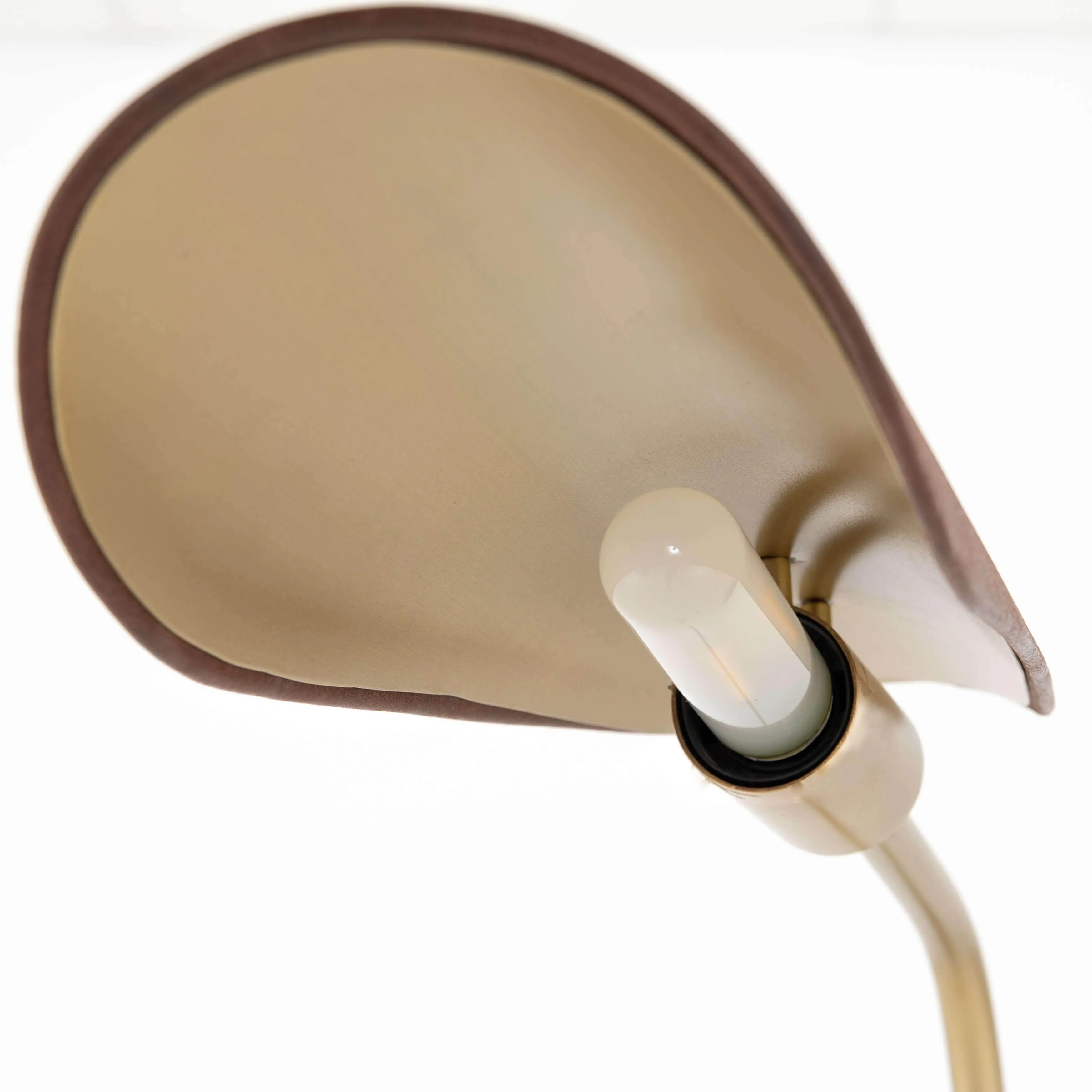 Astrid Floor Lamp, Dark Brown Leather