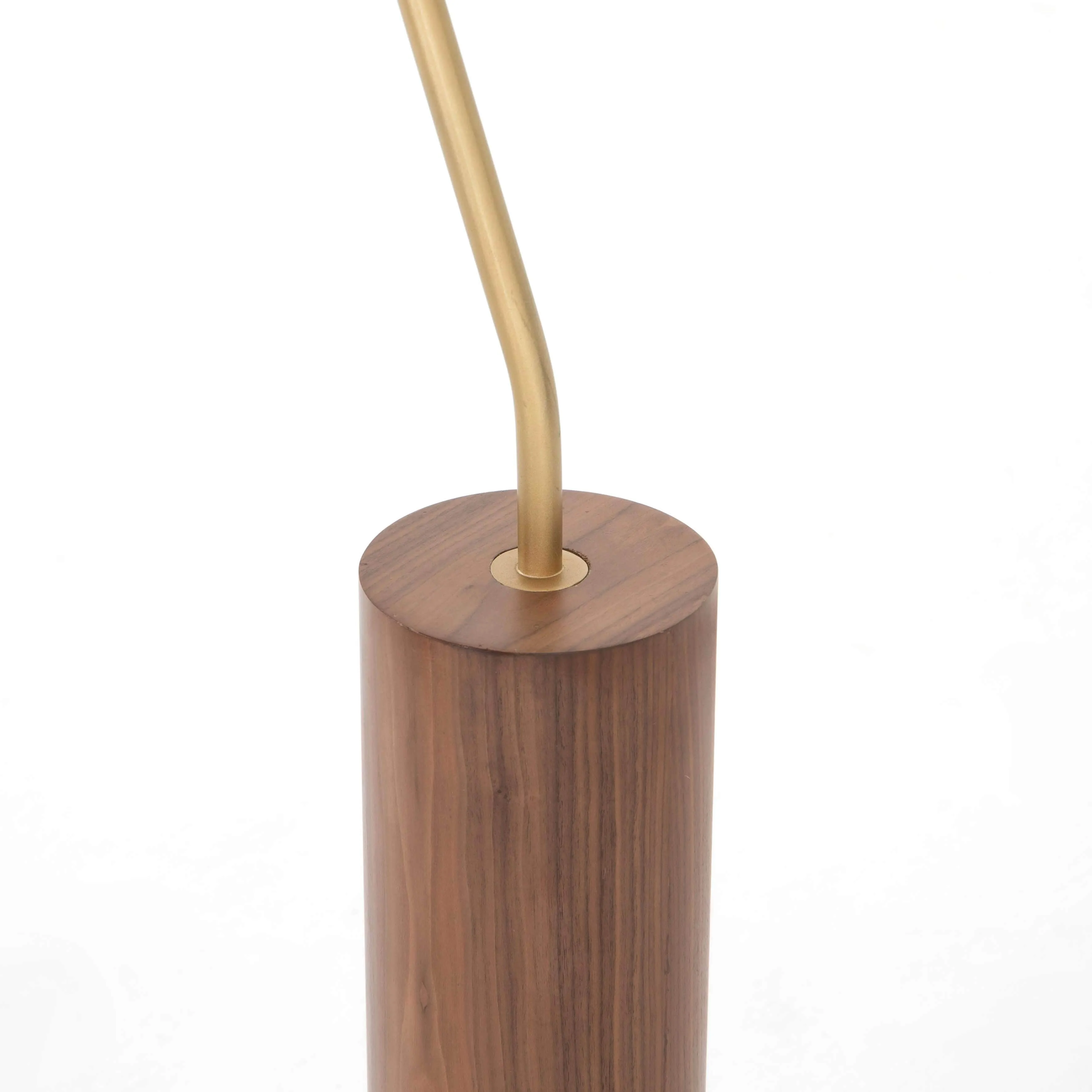 Astrid Floor Lamp, Dark Brown Leather