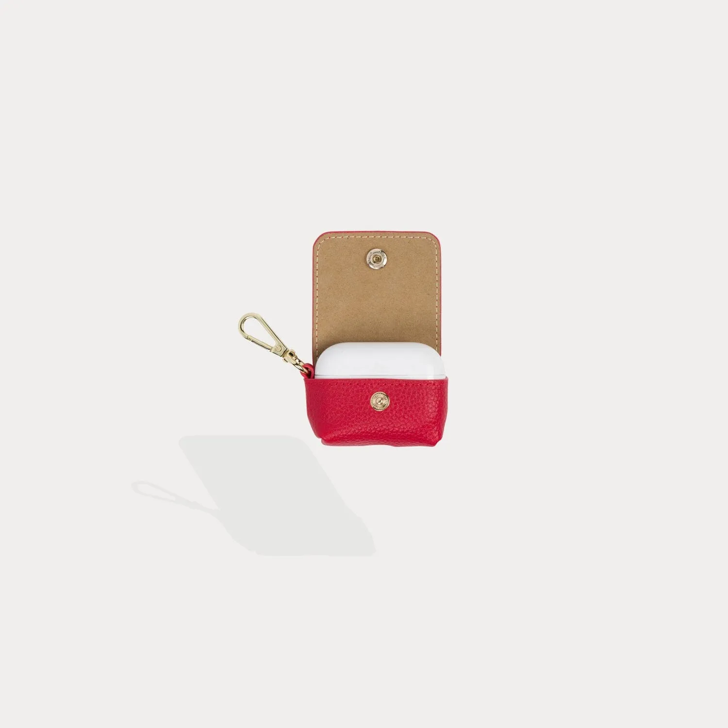 Avery AirPods Clip-On Pouch - Red/Gold