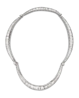 Baguette-Cut Diamond Necklace, 50.00 Carats