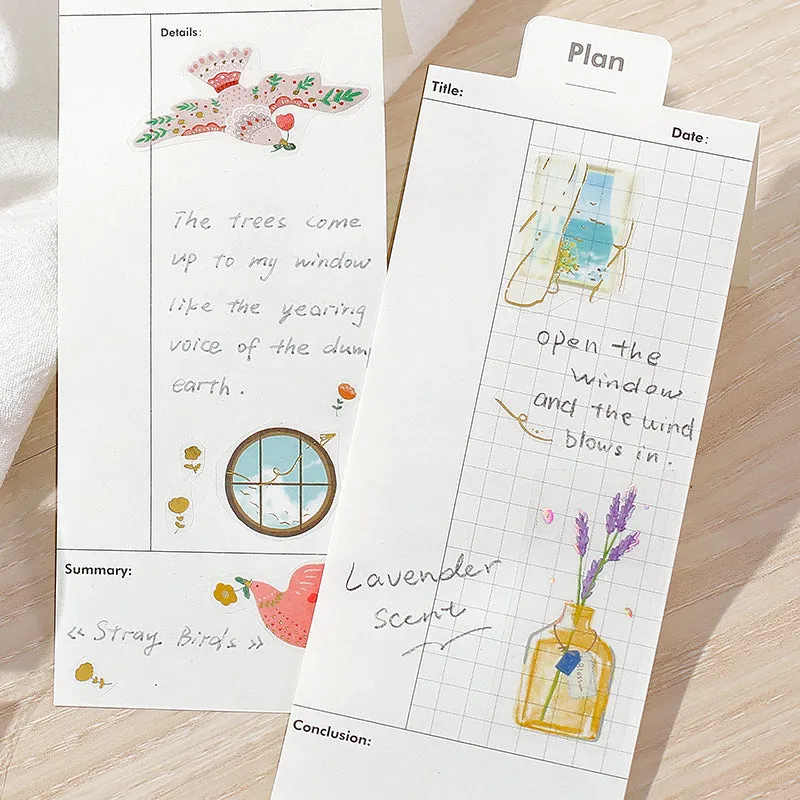 BGM Foil Stamping Clear Tape: Life - Vase for a Single Flower