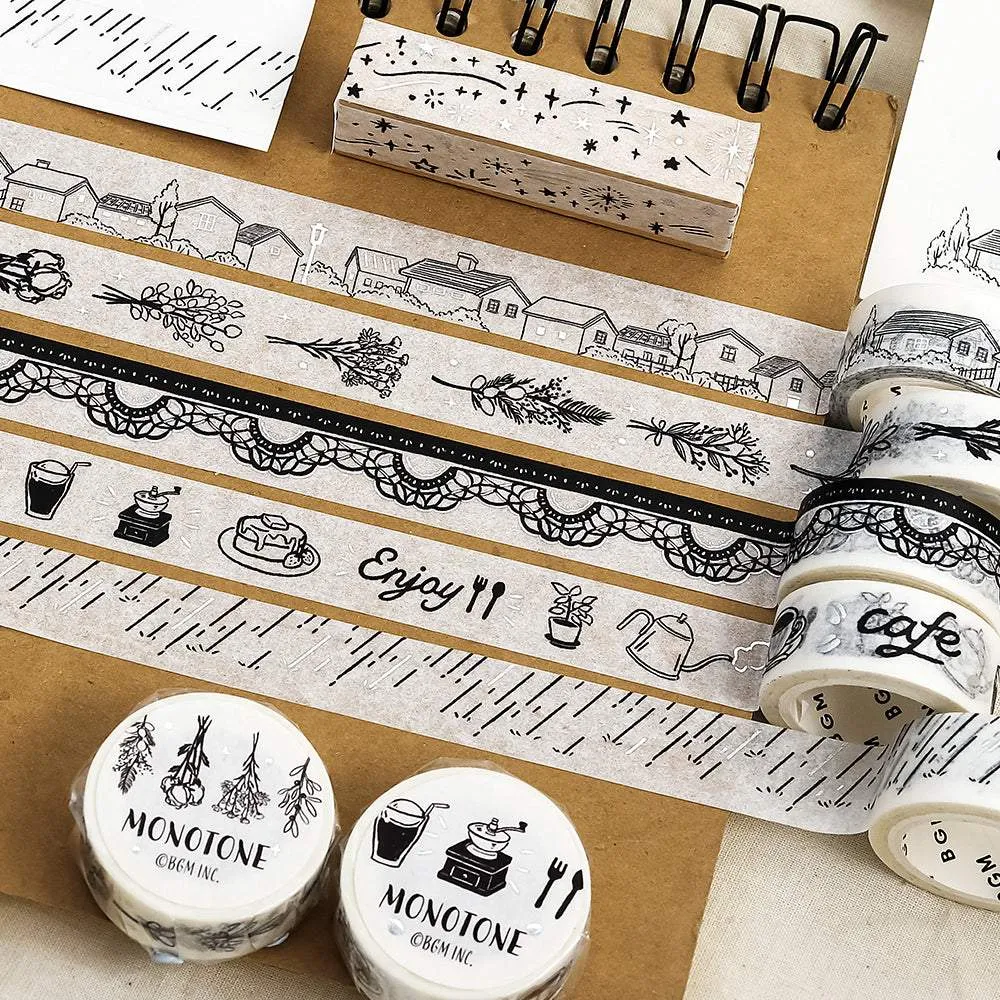 BGM Foil Stamping Masking Tape: Monotone - Lace