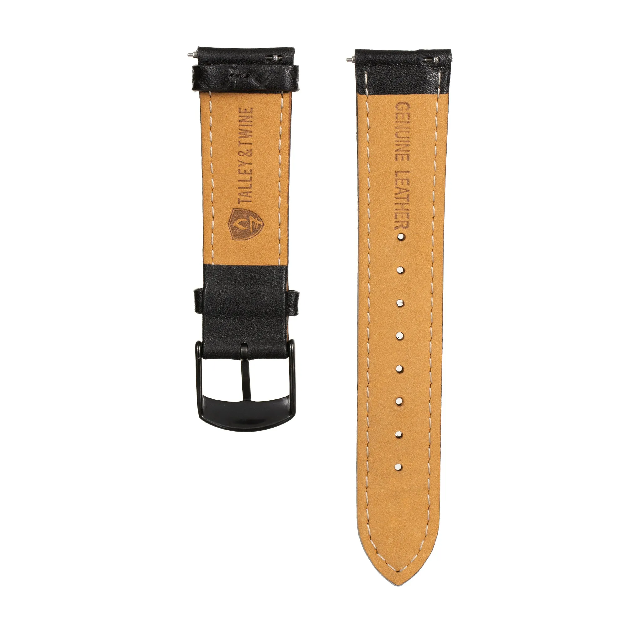 Black/Black Leather Band