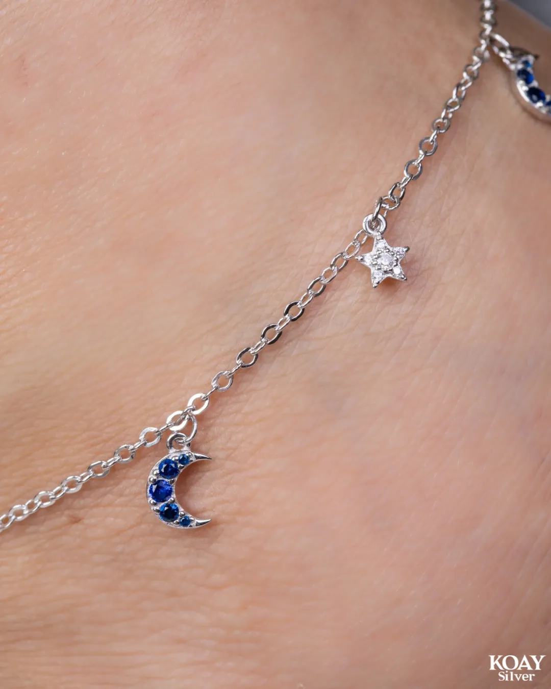 Blue Crescent Star A