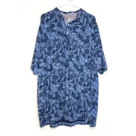 Bob Timberlake | Mens 3-Button Polo Hawaiian Shirt | Color: Blue | Size: 2XL | Pre-Owned