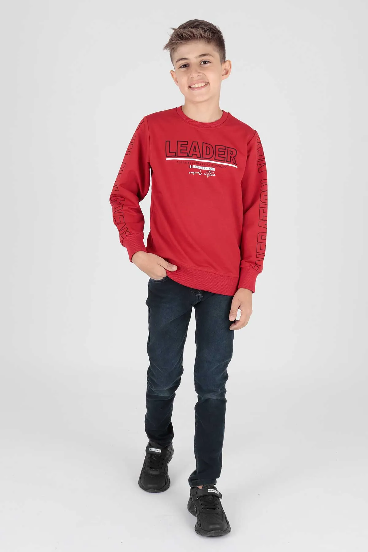 Boy Leader Printed Trend Sweatshirt AK15091
