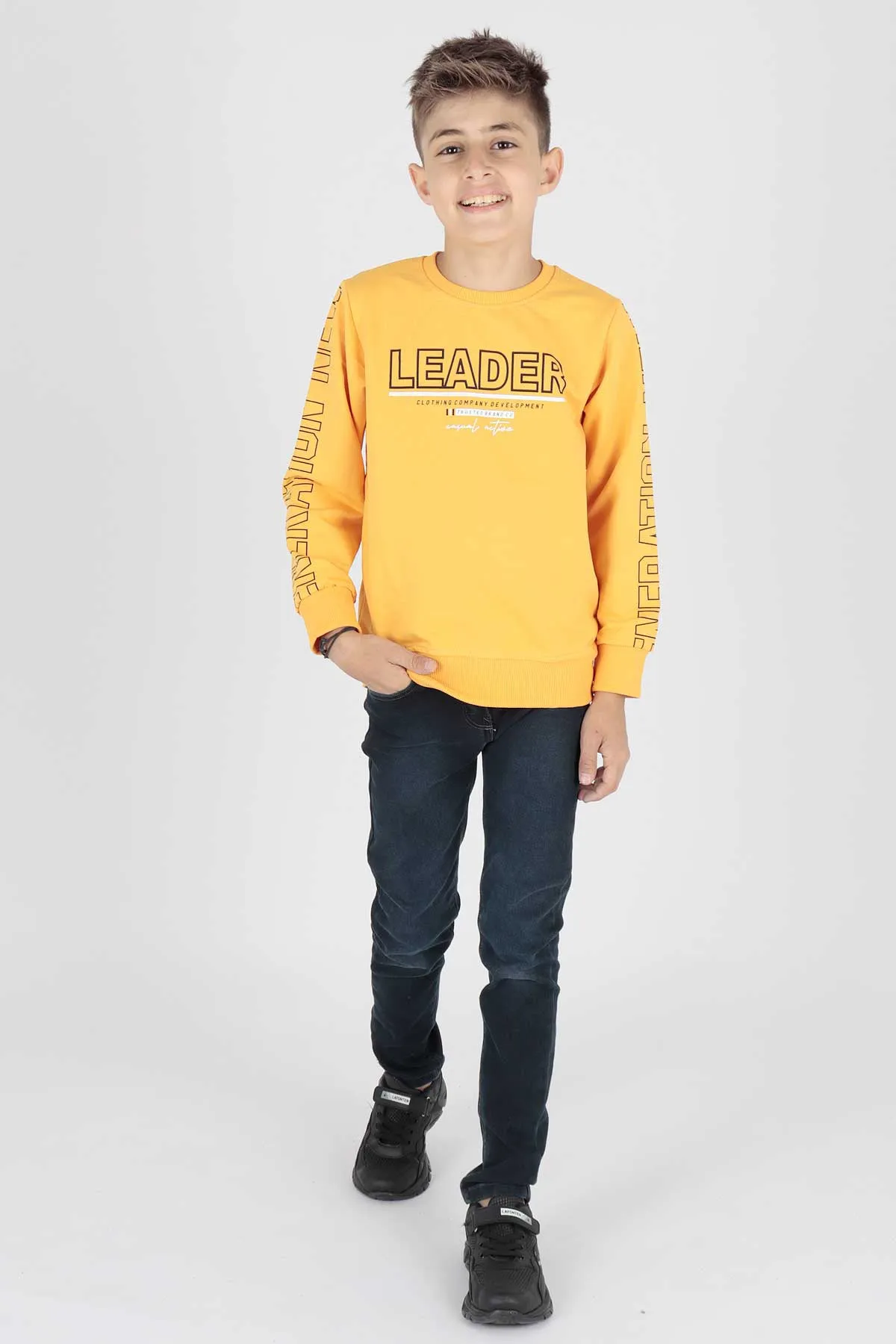 Boy Leader Printed Trend Sweatshirt AK15091