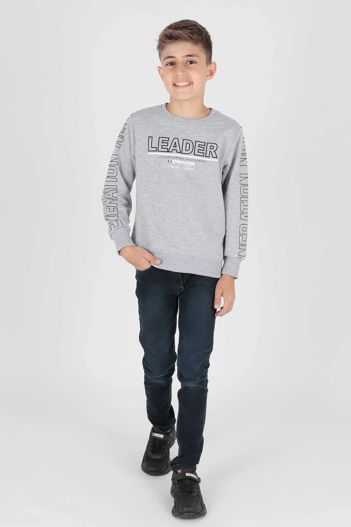 Boy Leader Printed Trend Sweatshirt AK15091