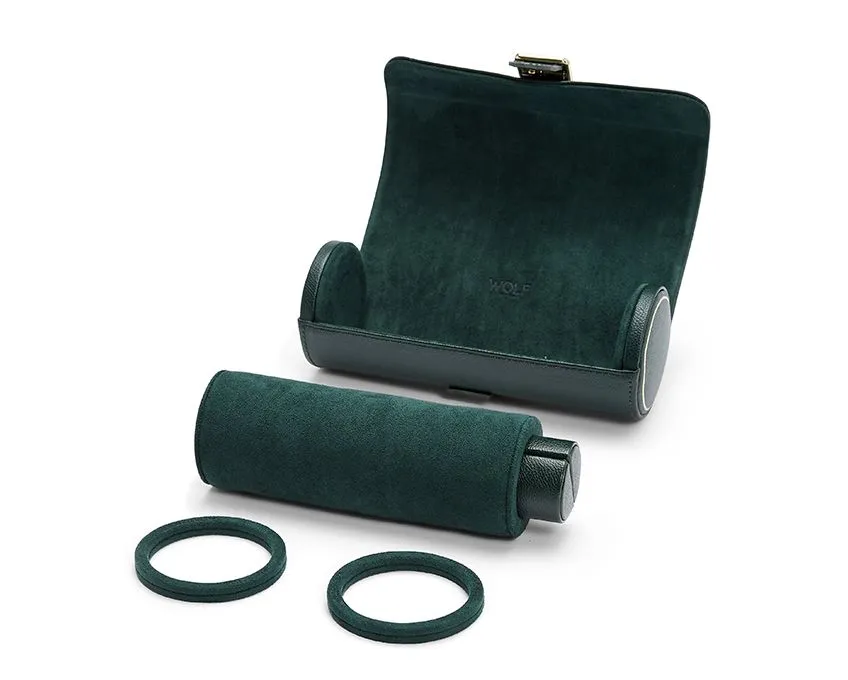 British Racing Triple Watch Roll, Green