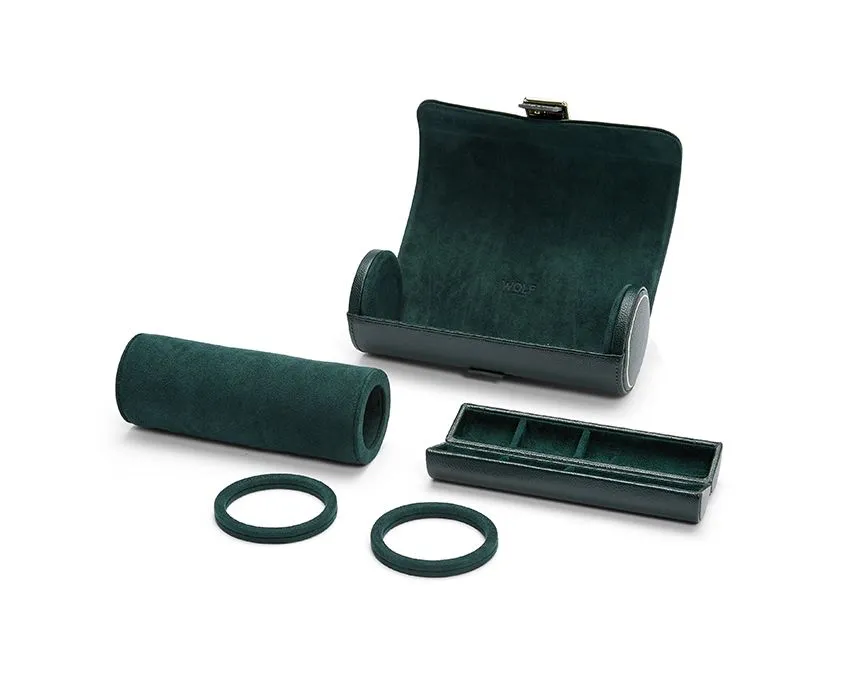 British Racing Triple Watch Roll, Green