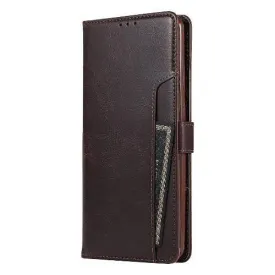Brown Faux Leather Wallet Case - Samsung Galaxy Note20