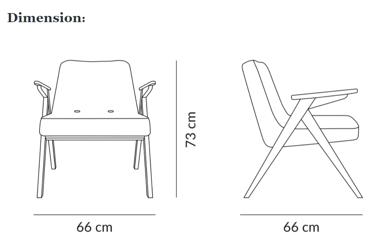 Bunny Series Armchair - Mid Century Design