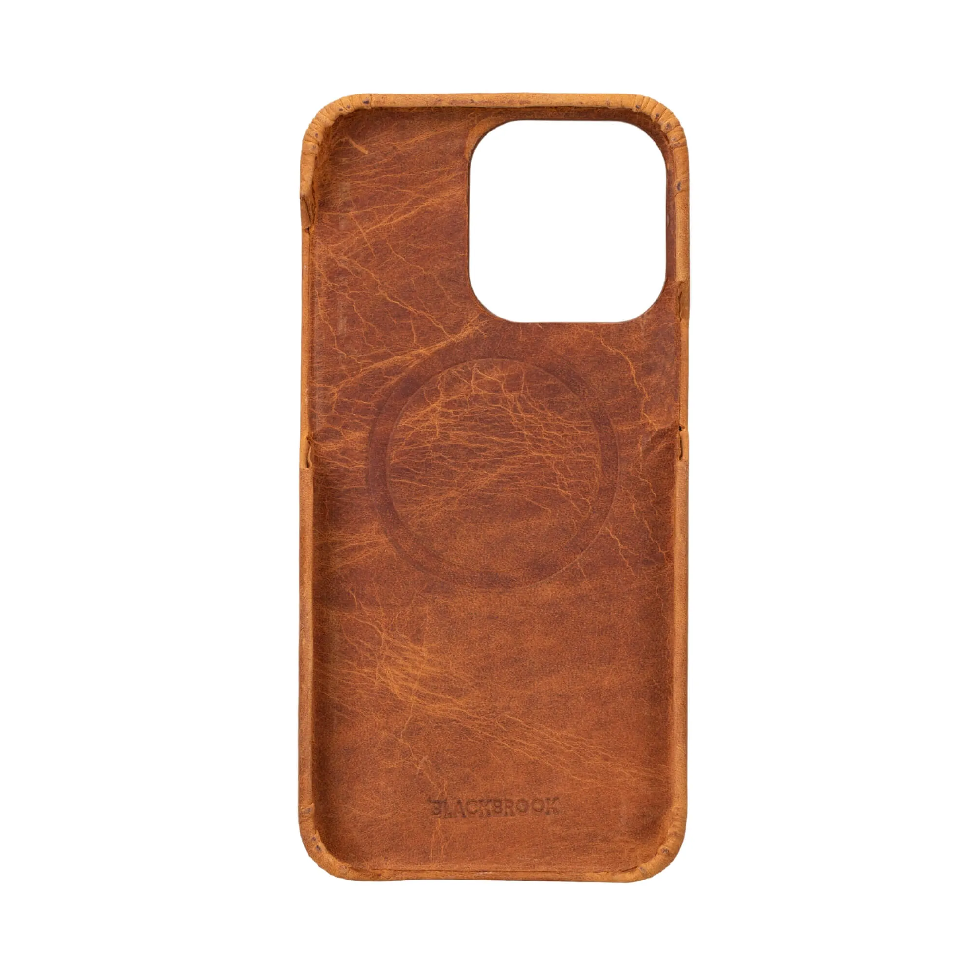 Burkley iPhone 14 Pro Wallet Case, Golden Brown