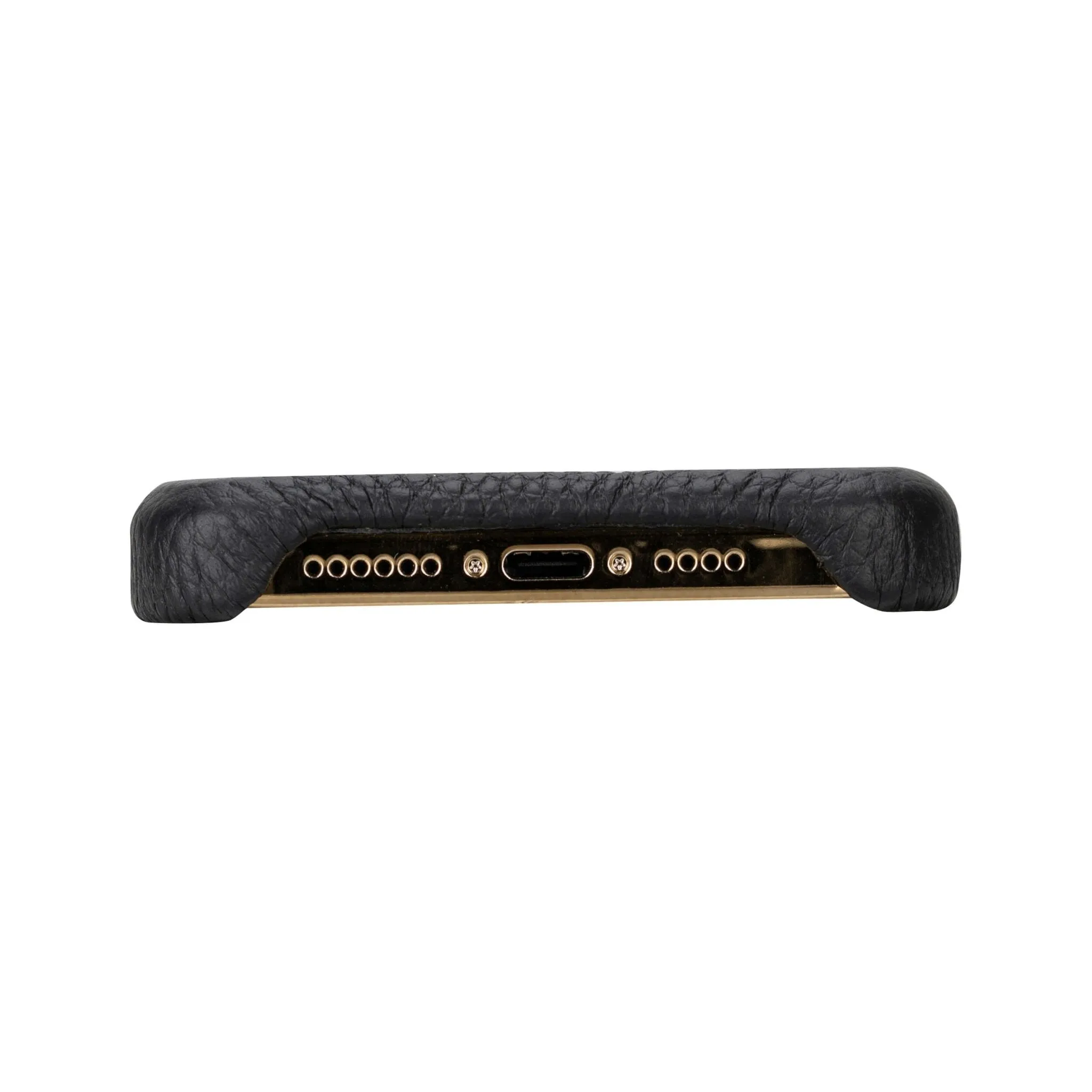 Burkley iPhone 16 Pro Wallet Case, Pebble Black