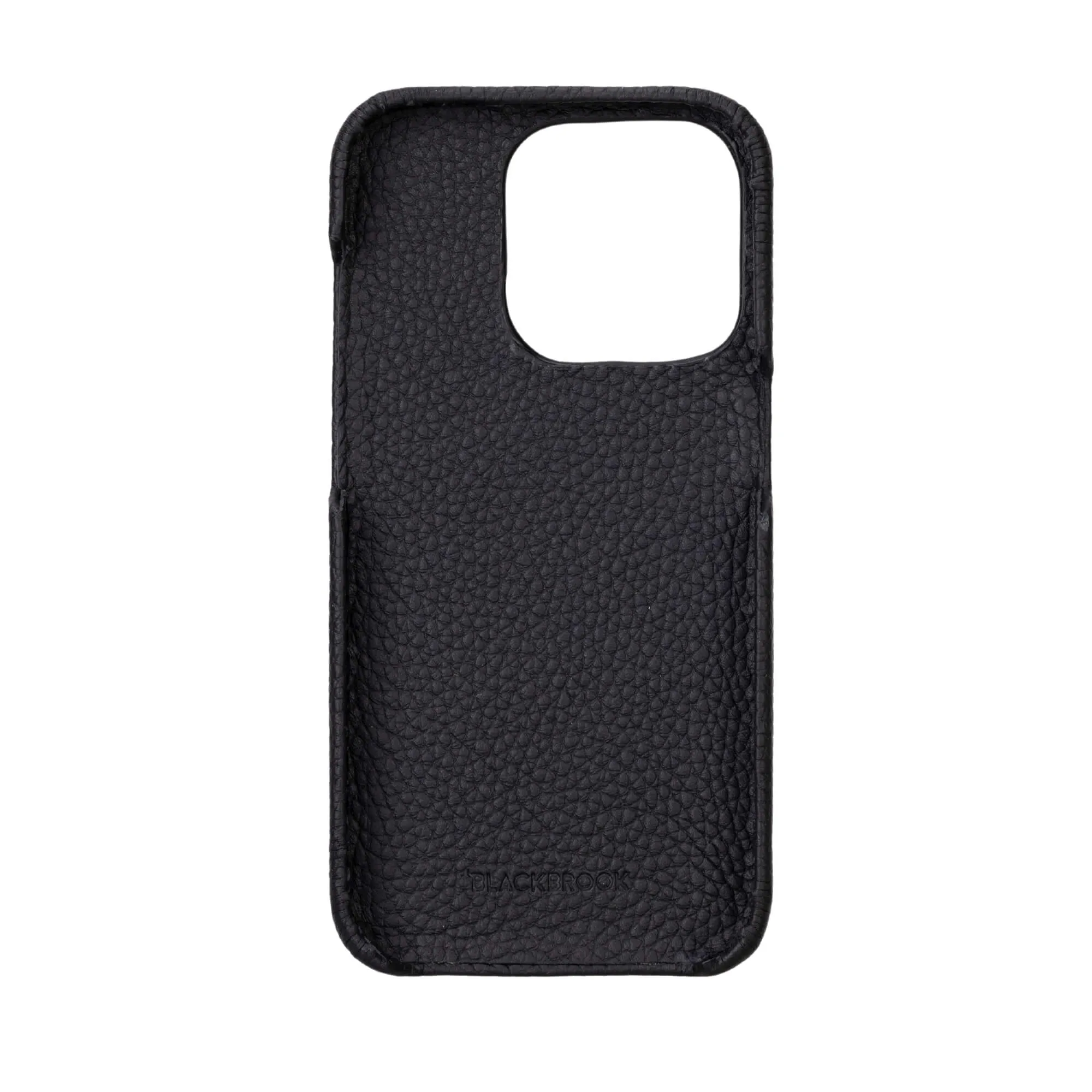 Burkley iPhone 16 Pro Wallet Case, Pebble Black