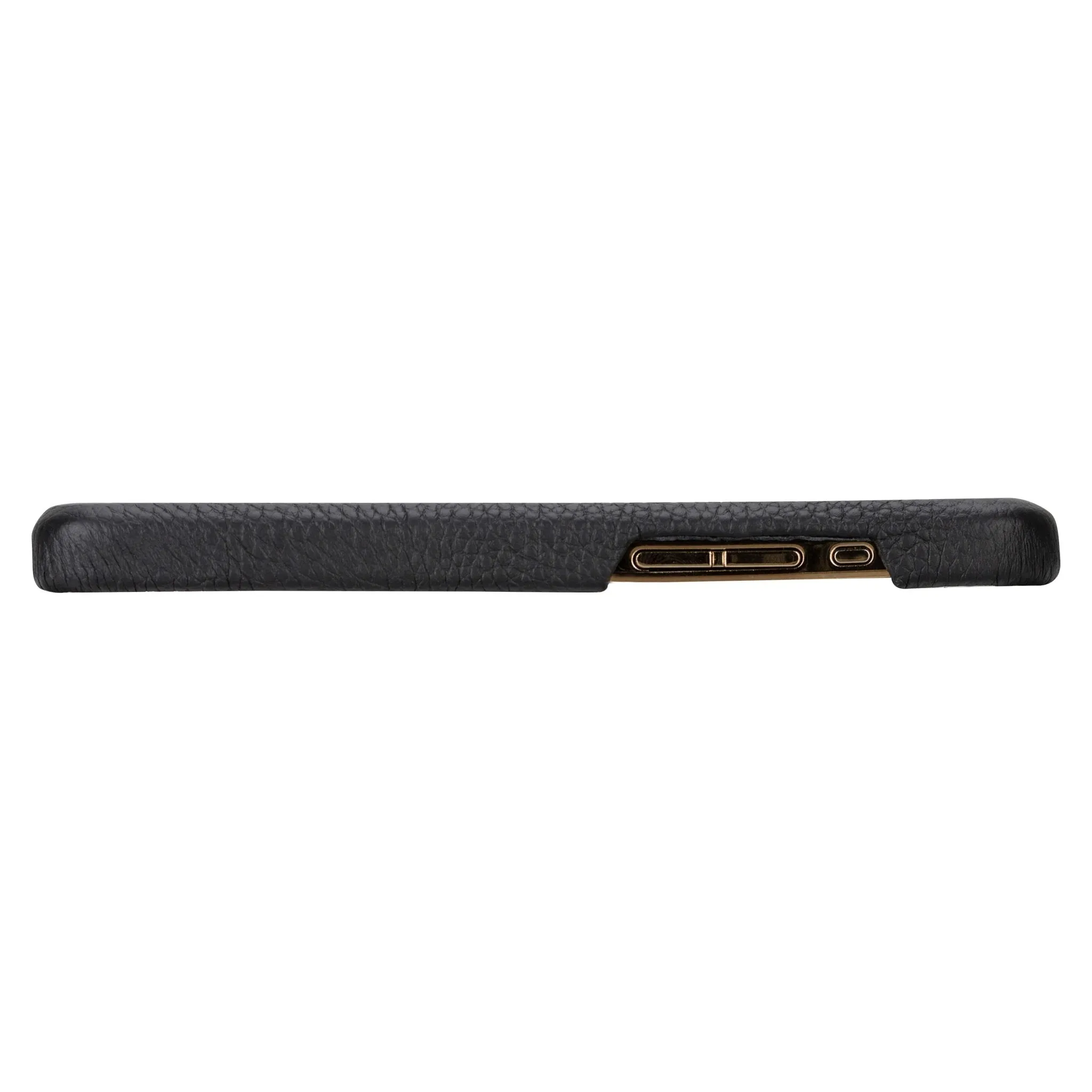 Burkley iPhone 16 Pro Wallet Case, Pebble Black