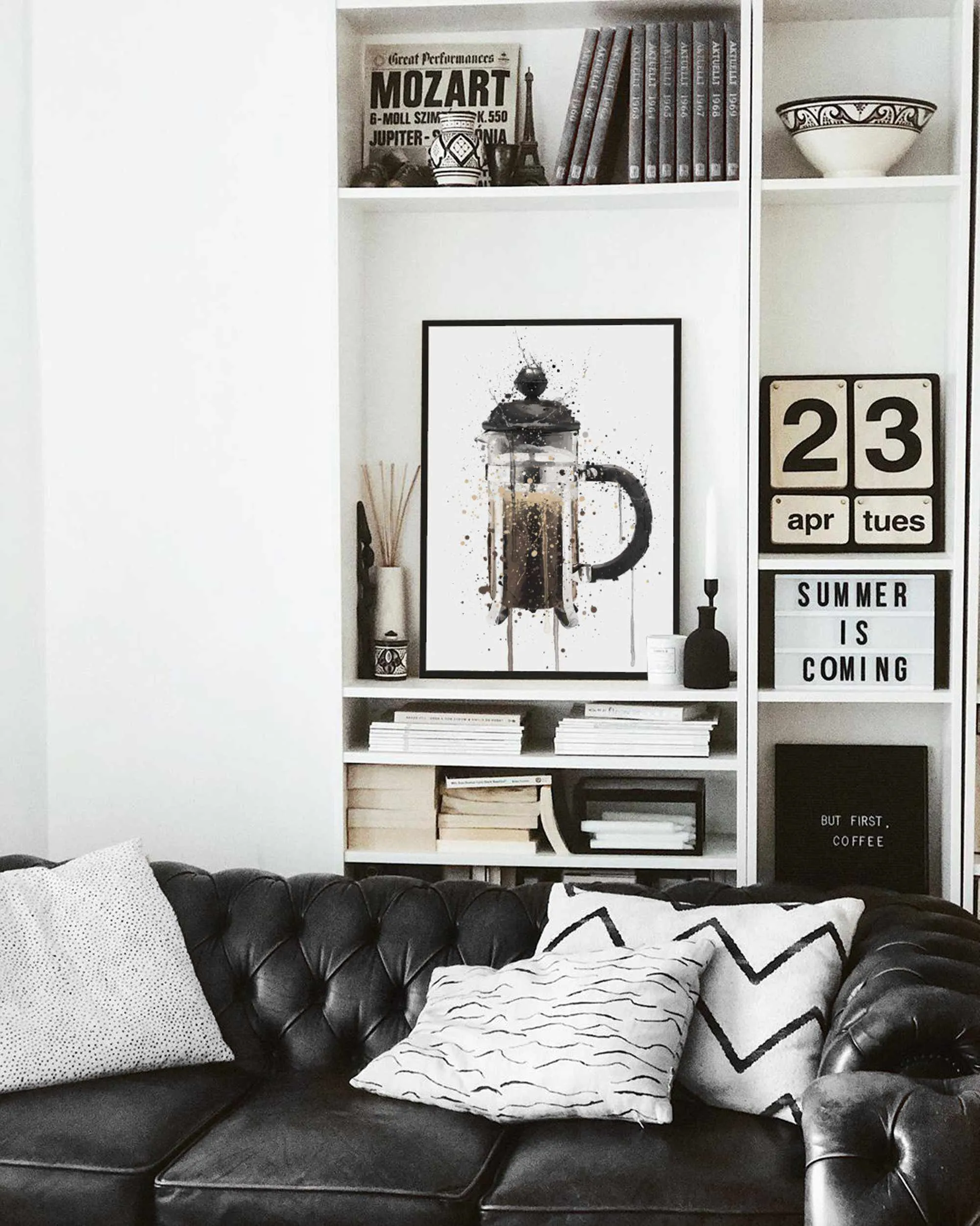 Cafetière Wall Art Print