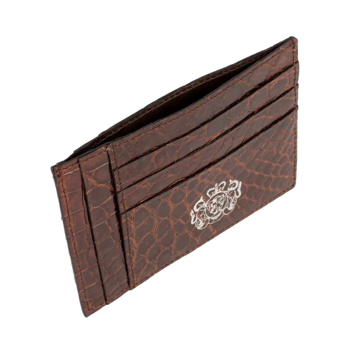 Card Holder in Crocodile Leather