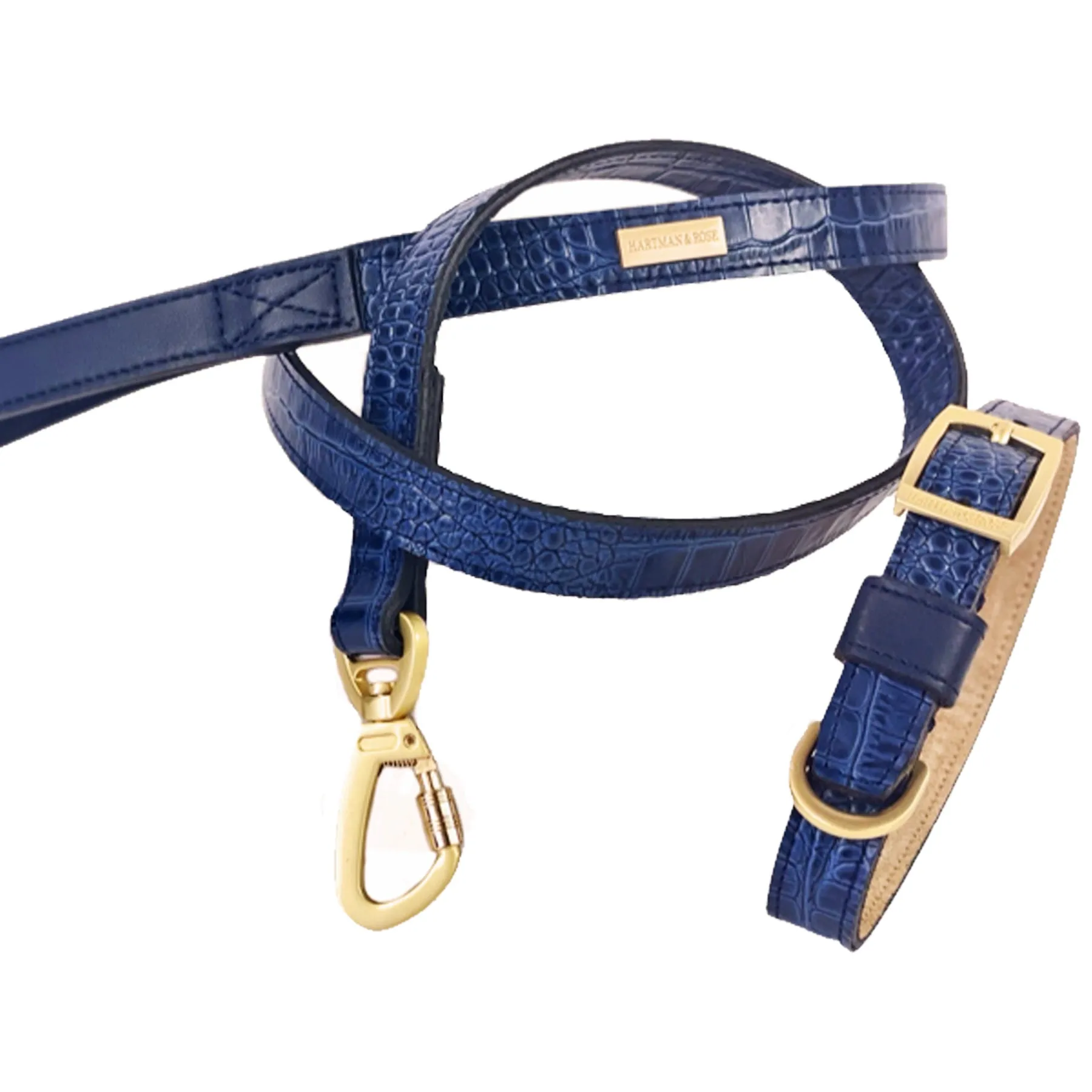 Cayman Dog Leash in Navy Blue