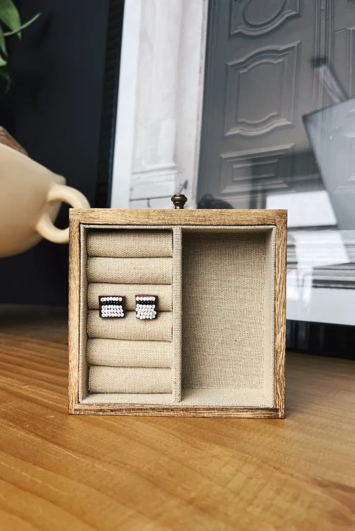 Ceries Beaded Stud Earrings - FINAL SALE