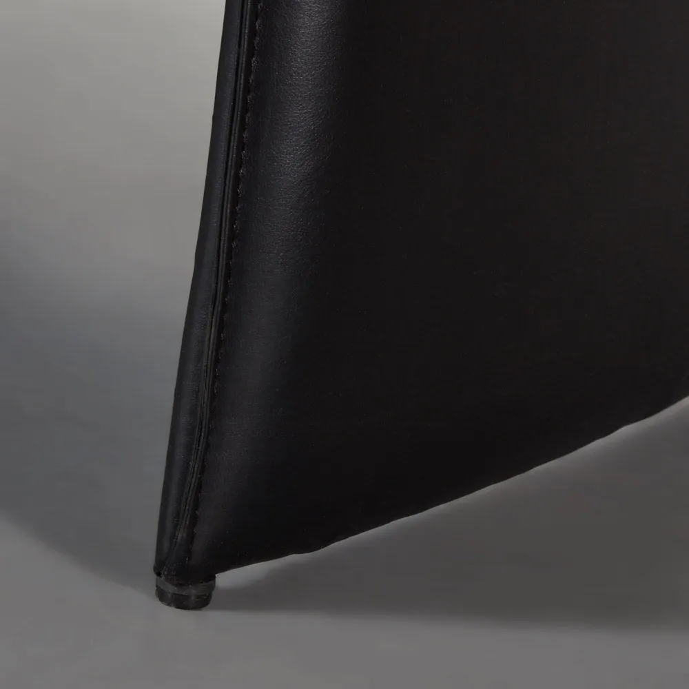CHELSEA - Black Leather Lounge Chair