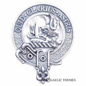 Clan Crest Buckle Ornate Rectangle A-L