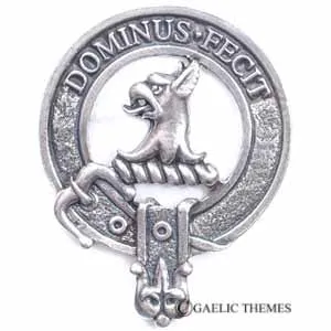 Clan Crest Buckle Ornate Rectangle A-L