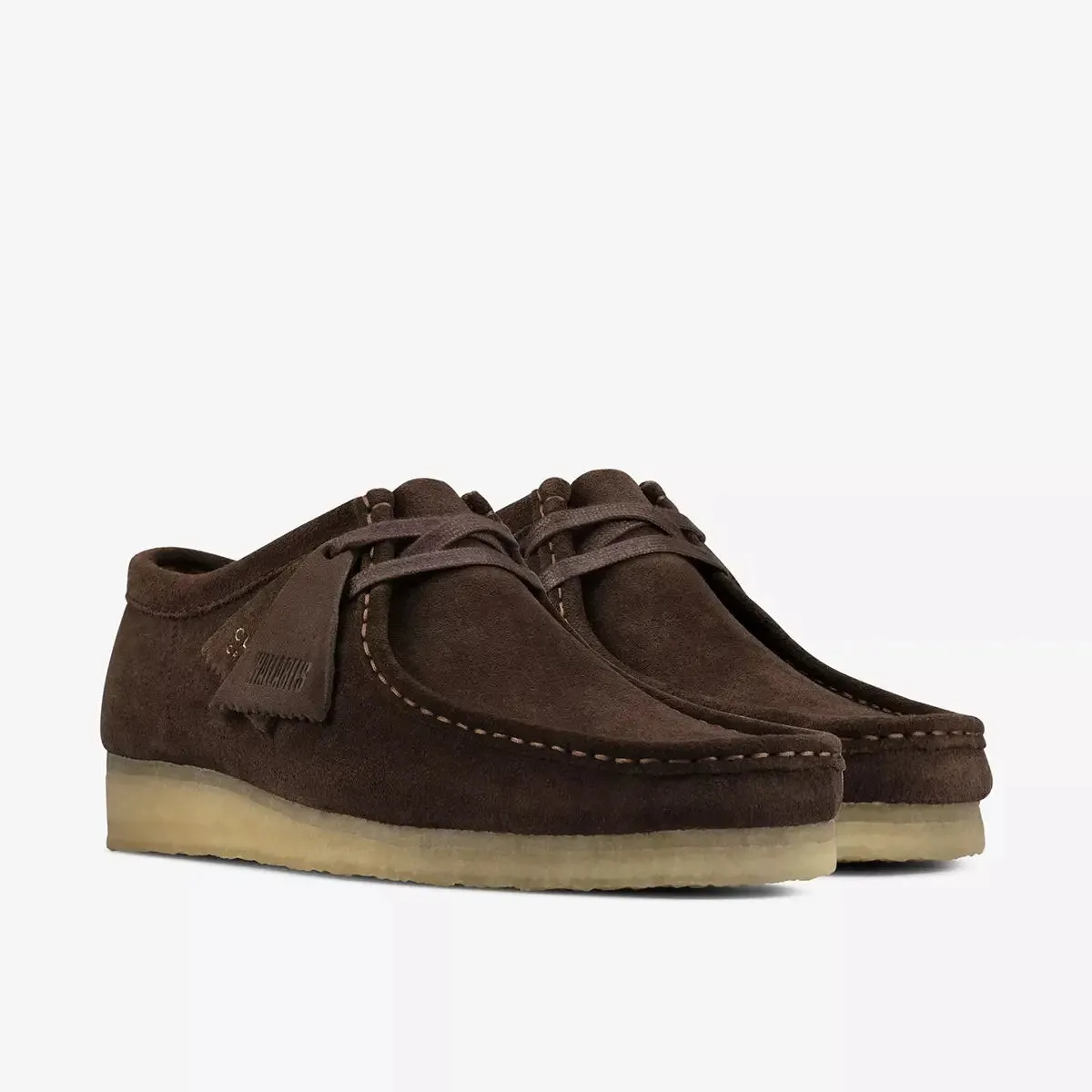 Clarks Wallabee Shoe - Dark Brown Suede