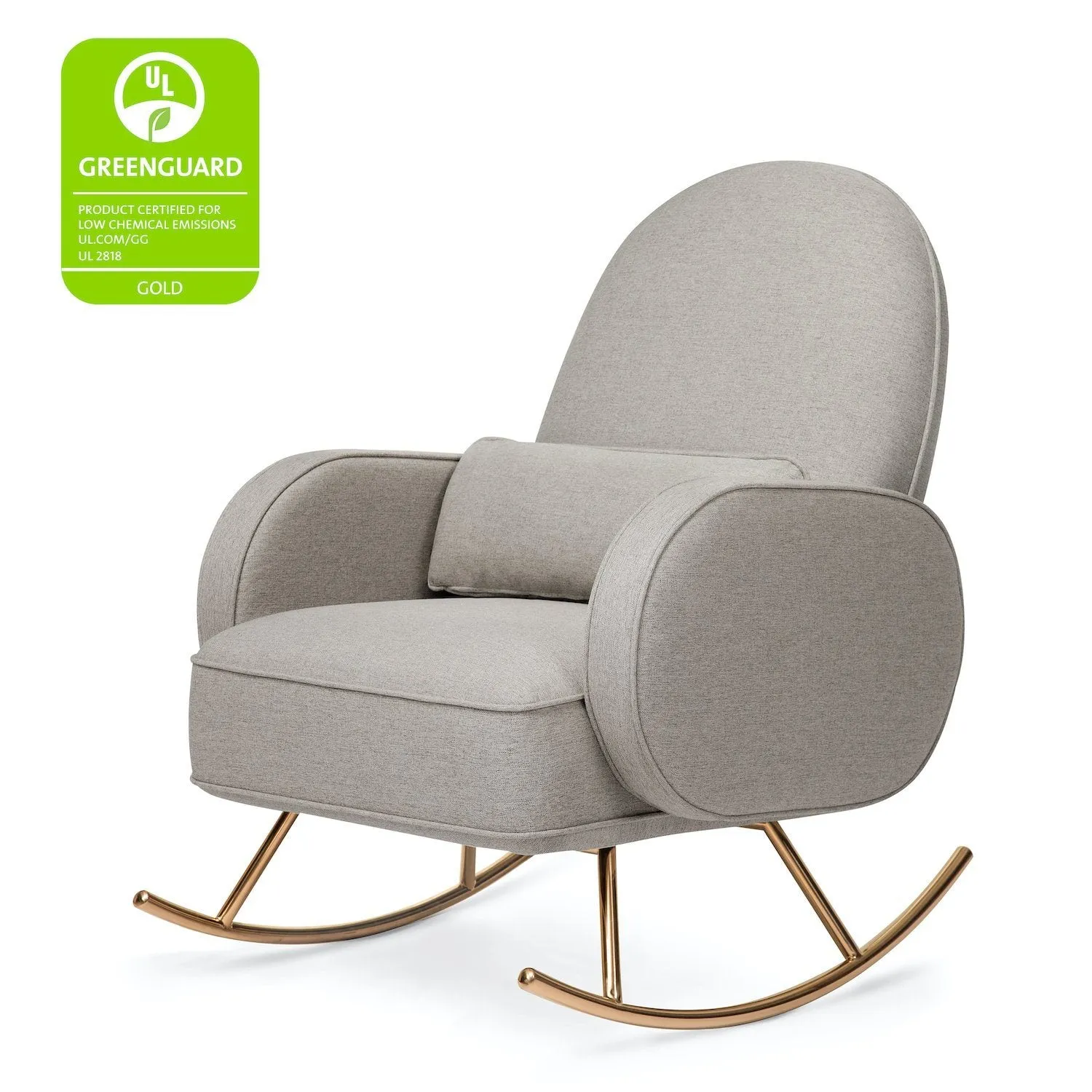 Compass Rocker in Eco-Performance Fabric - Grey