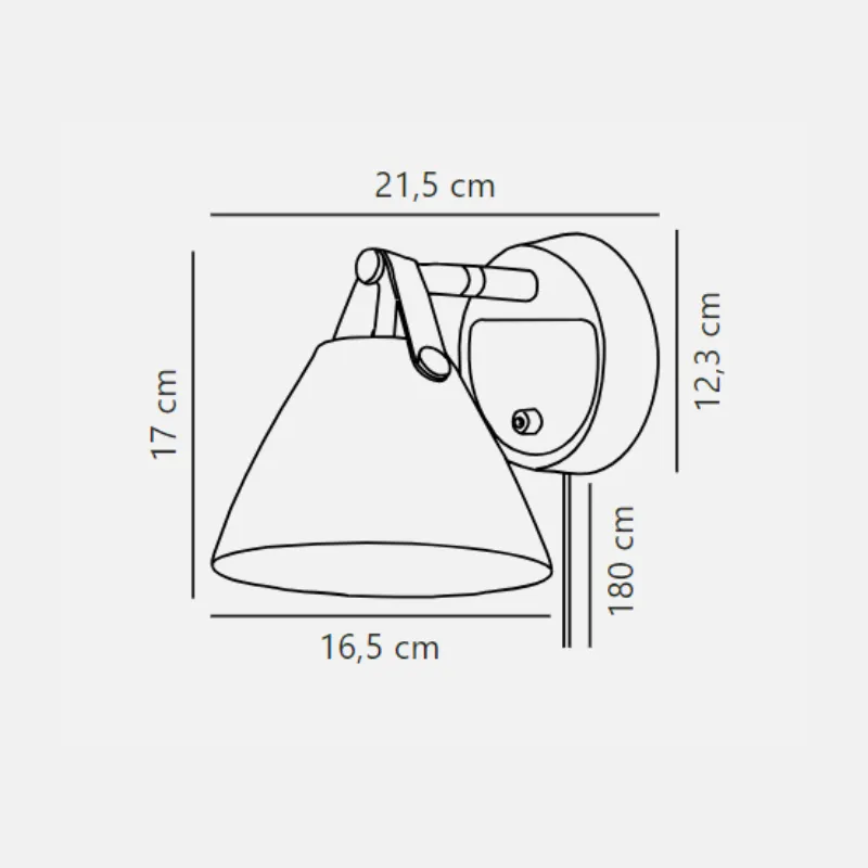 Danish Style Wall Light | Assorted Finishes