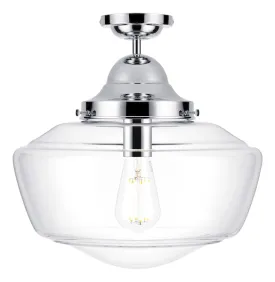 David Hunt Rydal Bathroom Ceiling Light Clear Glass IP44
